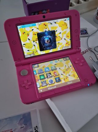 Nintendo 3DS XL Rosa + Zelda + Pokémon Luna