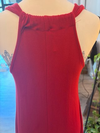 Vestido globo vintage talla 38 rojo