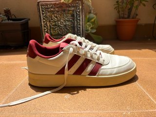 Adidas Bambas Blancas y Rojas Talla 45