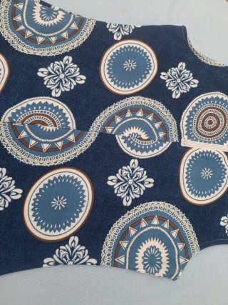 Vestido T M Estampado.  Medidas en descripción