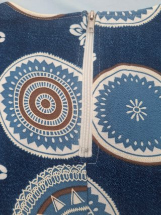 Vestido T M Estampado.  Medidas en descripción