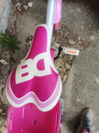 Bici bambina rosa con cestino