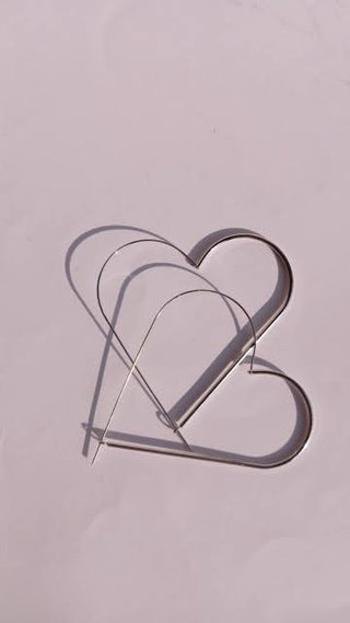 Pendientes Aro Corazón Plateado Maxi