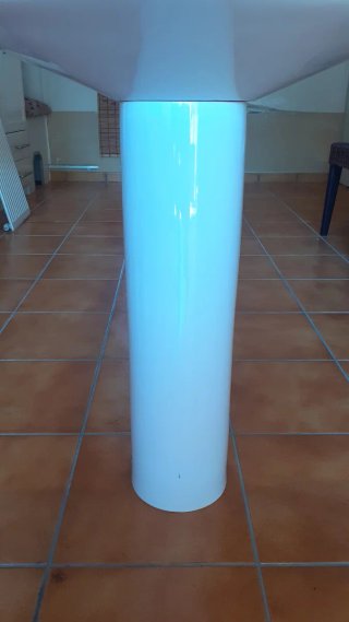 LAVABO DE BAÑO CON PIE Y GRIFO