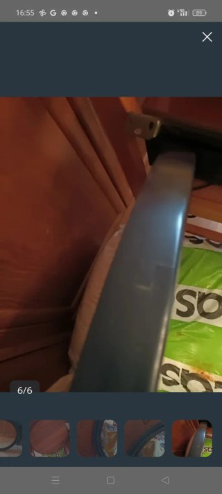 Espejo Redondo Madera Azul