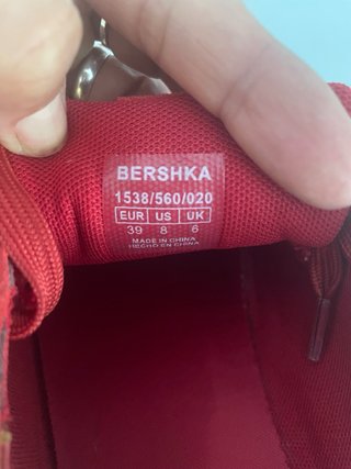 Zapatillas Bershka Rojas