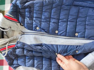 Chaqueta Desigual azul y gris