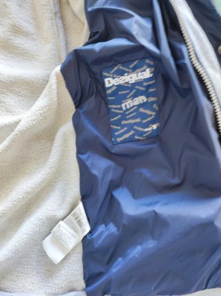 Chaqueta Desigual azul y gris