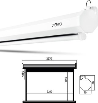 Overmax pantalla proyección trípode ajustable