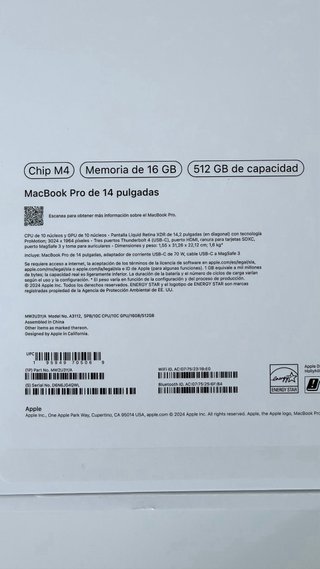 MacBook Pro M4 14” 512GB 16GB RAM Space Black