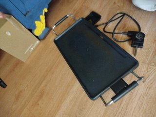 Plancha eléctrica con termostato