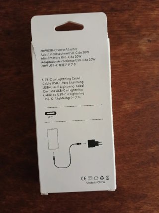 Cargador iPhone USB-C 20W + Cable