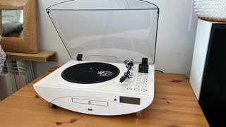 Tocadiscos GPO Retro Blanco: Vinilo, CD, Radio