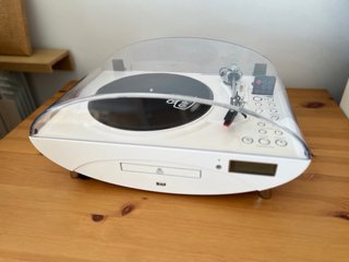 Tocadiscos GPO Retro Blanco: Vinilo, CD, Radio