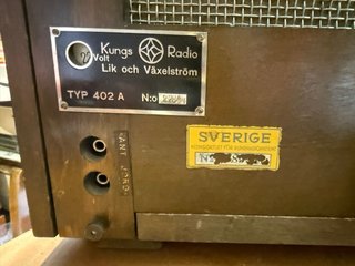 Radio Antigua Kungs Válvulas Lámpara Capilla