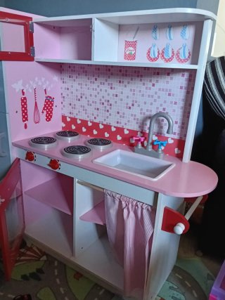 Cocina de juguete de madera