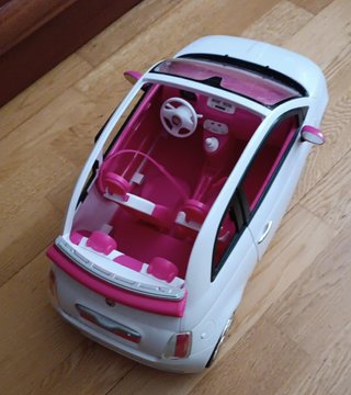 Auto Fiat 500 Barbie Bianca
