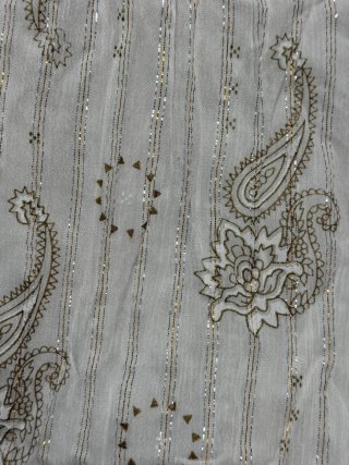 Vestido Ibicenco Beige y Blanco