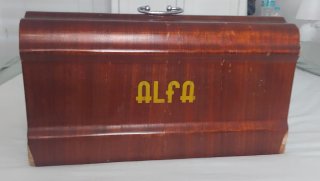 Mueble Máquina Coser Alfa Madera