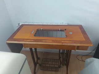 Mueble Máquina Coser Alfa Madera