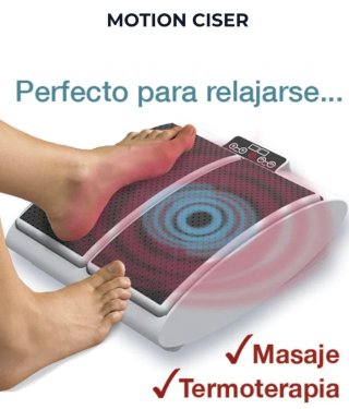 Motion ciser. Simulador de pasos, masaje y termote