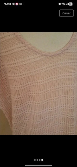 Blusa tejida xl/ 42 rosa .Nueva
