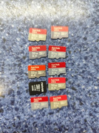 10 Tarjetas Micro SD 32 GB