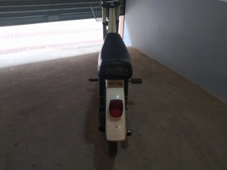 Moped Derbi Blanco con Cesta