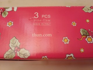 Set 3 ciotoline Thun natalizie
