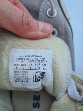 Converse All Star Tg. 37.5 Grigio