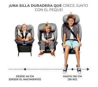 Silla Coche Kinderkraft I-GROW I-SIZE 360º