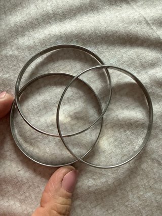 Pulseras de nácar y plata