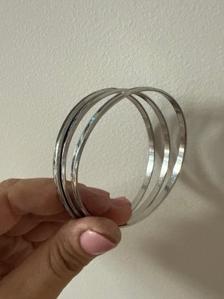 Pulseras de nácar y plata
