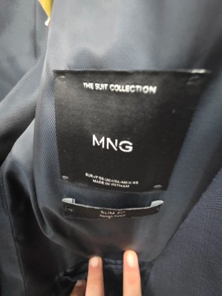 Traje Hombre Mango Azul Talla M