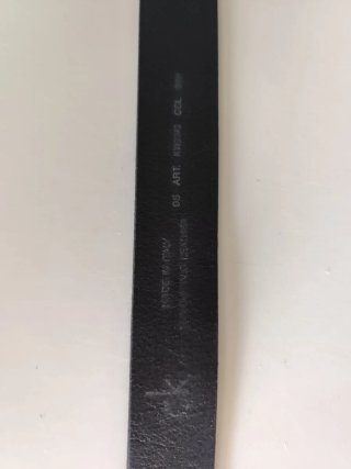 Cintura Calvin Klein Nera con Fibbia Argento