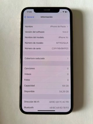 iPhone XS Oro 64gb