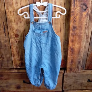 Conjunto bebé camisa cuadros y tirantes