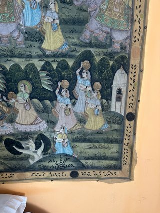 Tapiz mural textil tradicional India