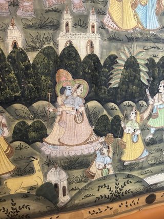 Tapiz mural textil tradicional India