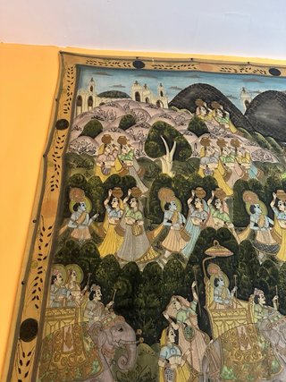Tapiz mural textil tradicional India