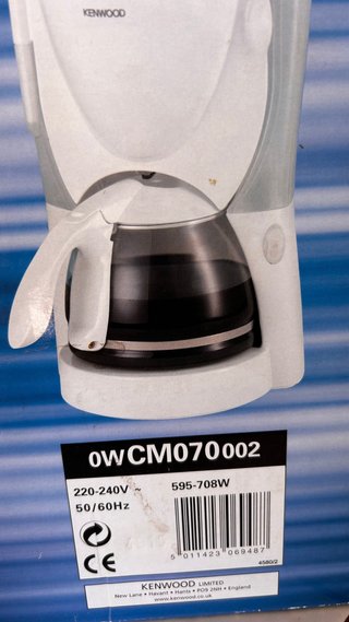 Cafetera Kenwood Eléctrica