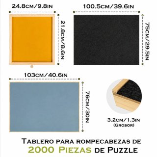 Tablero Profesional Puzzle 2000 Piezas