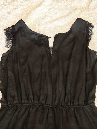 Mono corto negro verano encaje