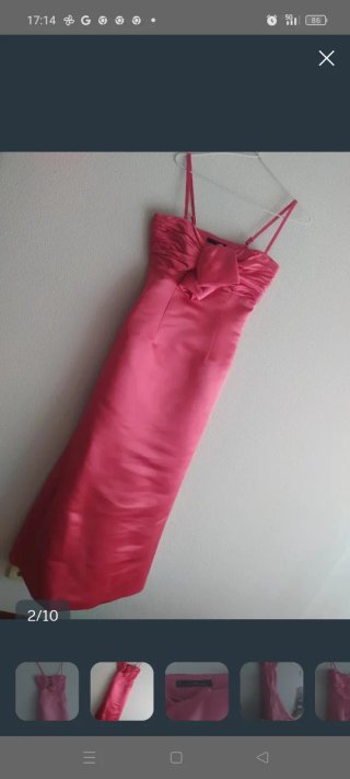 Vestido fiesta Carolina Herrera Rojo Talla S