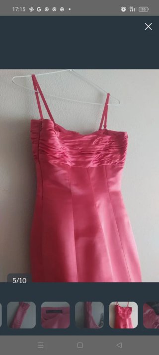 Vestido fiesta Carolina Herrera Rojo Talla S