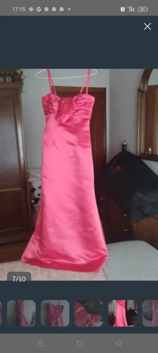 Vestido fiesta Carolina Herrera Rojo Talla S