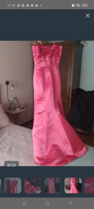 Vestido fiesta Carolina Herrera Rojo Talla S