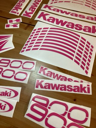 Adesivi Kawasaki Z900 Completo + Ruote + Forcelle