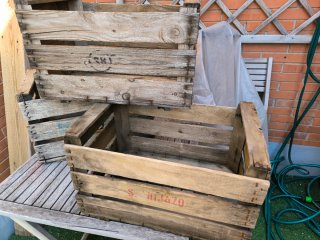 Cajas de madera antiguas vintage