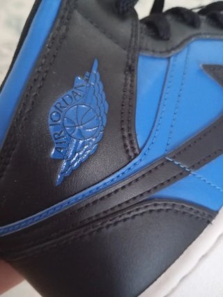 Botas Air Jordan 1 Mid Azul/Negro Talla 38